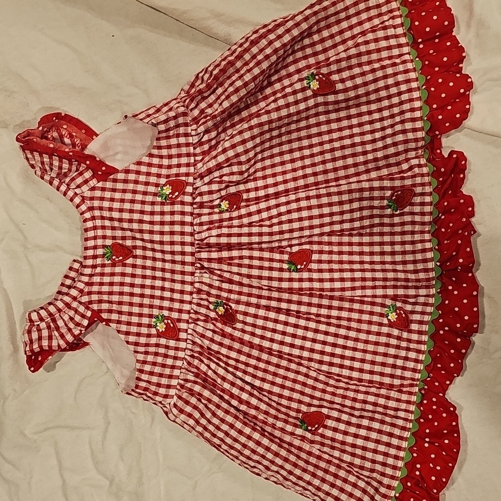 Rare Editions Red Checkered Dress